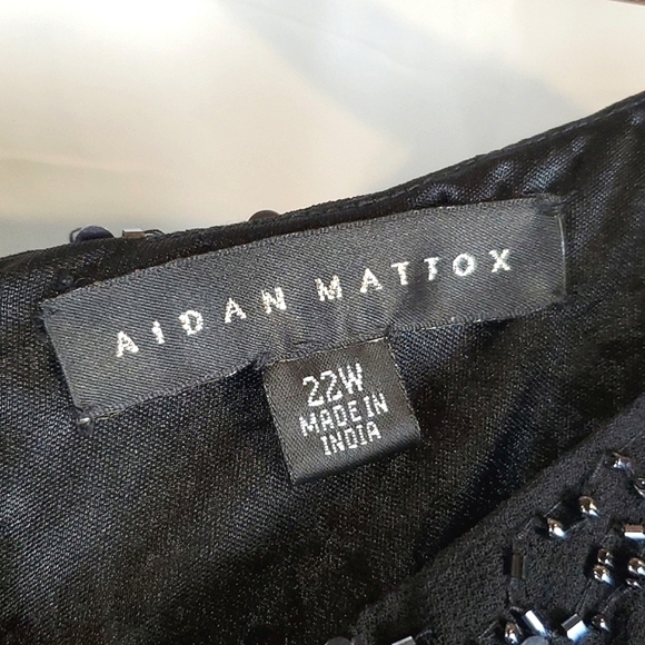 Aidan Mattox Black Cold Shoulder Sequin Dress - Picture 7 of 10